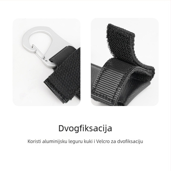 XPQ-2 Brza spojna kopča za torbu za fotoaparat i ruksak – aluminijska legura, kravlja koža i najlon