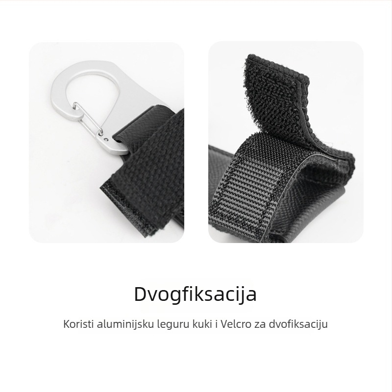 XPQ-2 Brza spojna kopča za torbu za fotoaparat i ruksak – aluminijska legura, kravlja koža i najlon