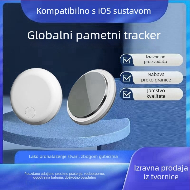 Airtag stil anti-izgubljeni tracker za starije osobe, djecu, automobile i kućne ljubimce; model AK28; kompatibilan s iOS-om, MFI certifikat; 240 mAh baterija; težina 7 g; globalna navigacija po karti