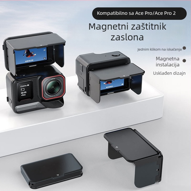 Preklopni zaštitnik zaslona za Insta360 Ace/Ace Pro/Ace Pro 2 — anti-refleksijski i anti-odsjajni premaz | Marka: sheingka