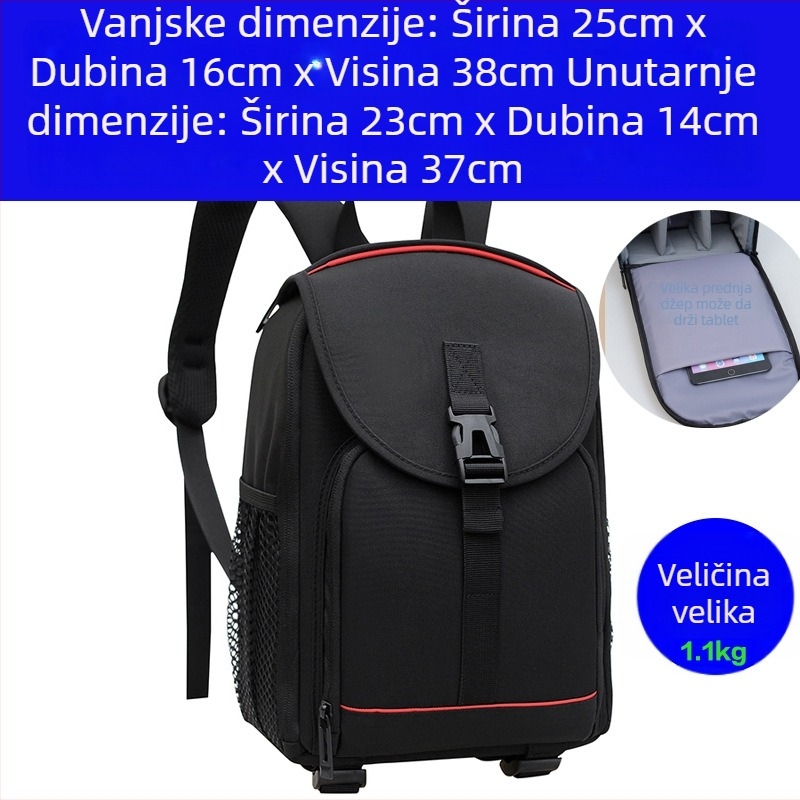 Fotografska torba Anti-Theft od najlona, za SLR kamere i objektive, s remenima s zračnim jastučićima