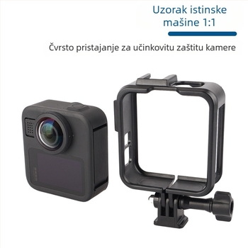 GoPro Max2 Plastična Proširena Rama s Zaštitnim Kućištem i Hladnom Cipom — 34 g, Uključuje Okvir i Bazu Vijka
