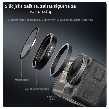 Filter za akcijsku kameru s CPL polarizatorom, ND filter za smanjenje svjetla, UV zaštita za DJI Action 3/4/5 Pro