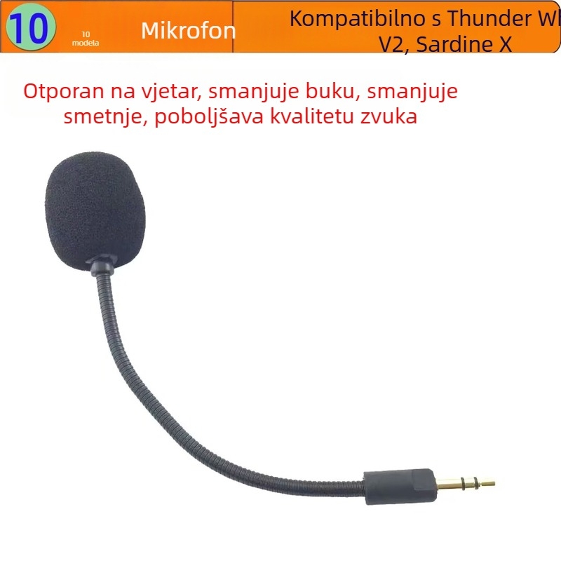 Mikrofon za Razer Barracuda X | Smanjenje šuma, izdržljiv dizajn | Kompatibilan s Barracuda X; Na skladištu