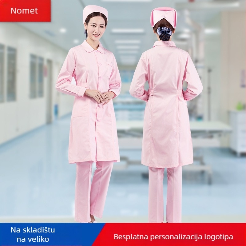 Nomate unisex medicinska uniforma, set s dugim rukavima, pamuk-poliester smjesa, visoka otpornost na temperaturu, jesen 2025
