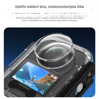 Vodootporno kućište za akcijsku kameru DJI Osmo 360, PC kućište obrađeno strojem, za vanjsku uporabu