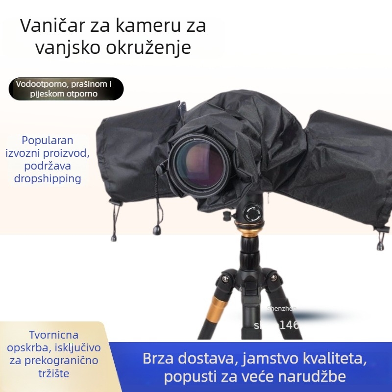 Kapa za kišu za digitalnu kameru, telefoto universalna, vodootporan najlon/plastika, Yilufa