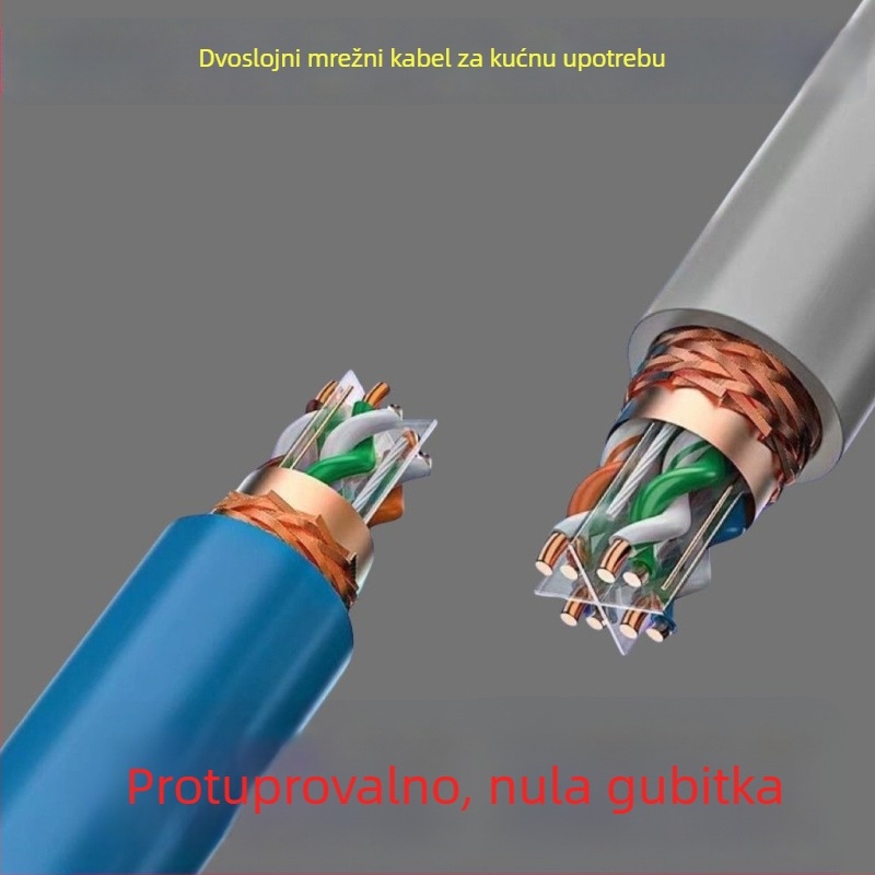 USB mrežni kabel kategorije 6a s dvostrukom zaštitom (koaksijalni kabel, USB priključak, Kategorija 6a)
