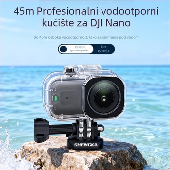 Vanjska vodootporna futrola za DJI Nano kameru – Materijal: PC + 304 Nehrđajući čelik + Kaljeno staklo; Model: DJI Nano Camera; Šifra proizvoda: FLW138; Marka: sheingka