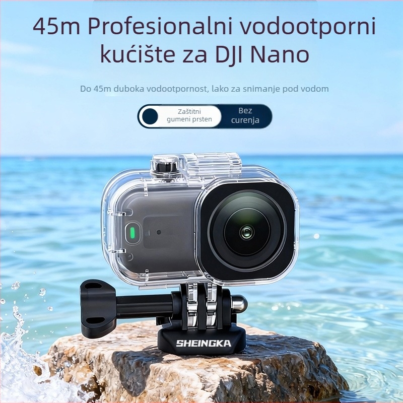 Vanjska vodootporna futrola za DJI Nano kameru – Materijal: PC + 304 Nehrđajući čelik + Kaljeno staklo; Model: DJI Nano Camera; Šifra proizvoda: FLW138; Marka: sheingka