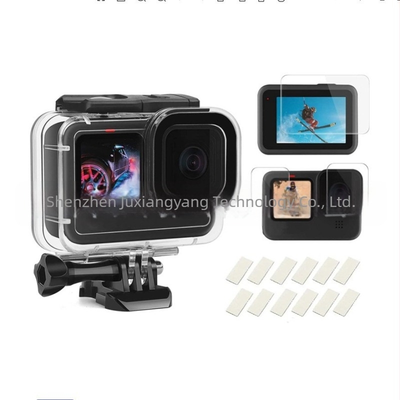 GoPro vodootporno kućište za 9/10/11/12 s ABS kućištem; paket uključuje 1× vodootporno kućište, 1× 3-u-1 zaštitnu foliju i 12× folija protiv zamagljivanja