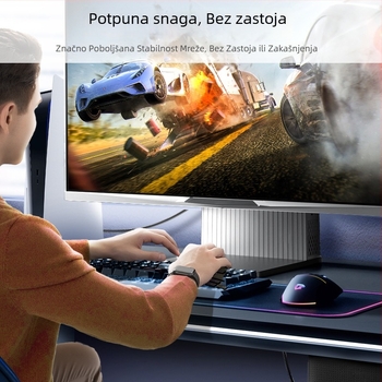 Cat6 Ethernet kabel RJ-45, model W198, 125 Mbps, promjer vodiča 5,6 mm, materijal: bakar obložen aluminijem