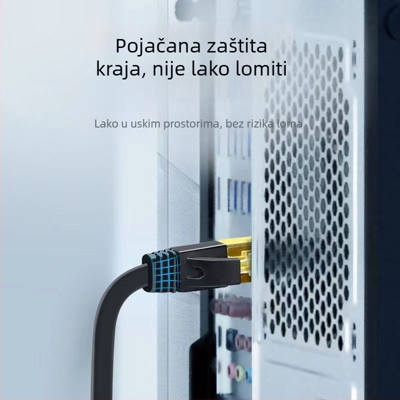 Cat6 plošni gigabitni mrežni kabel – USB sučelje, bakreni vodnik, koaksijalni tip kabela