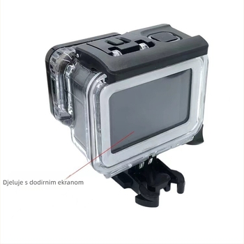 GoPro zaštitno vodootporno kućište GP06, PC materijal, logo se može dodati, podržava konstrukciju u jednom dijelu, paket uključuje okvir, bazu i vijci