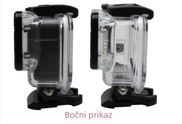 GoPro zaštitno vodootporno kućište GP06, PC materijal, logo se može dodati, podržava konstrukciju u jednom dijelu, paket uključuje okvir, bazu i vijci