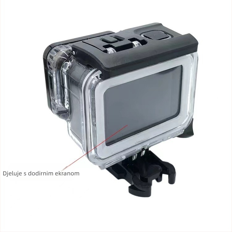 GoPro zaštitno vodootporno kućište GP06, PC materijal, logo se može dodati, podržava konstrukciju u jednom dijelu, paket uključuje okvir, bazu i vijci