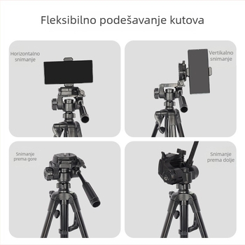 Stativ s trodimenzionalnim gimballom, model 3520, aluminijska legura, nosivost 2-5 kg, pločica za brzo oslobađanje