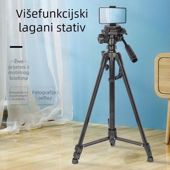 Stativ s trodimenzionalnim gimballom, model 3520, aluminijska legura, nosivost 2-5 kg, pločica za brzo oslobađanje