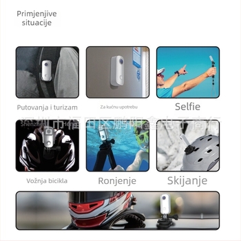 SJCAM C100+ 4K sportska kamera – Kompaktna, Podrška TF kartici, Plastično kućište, Trajanje baterije 3 sata