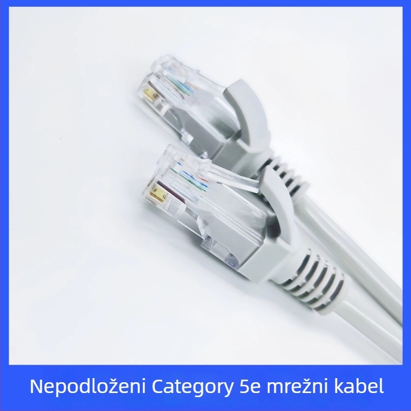 Cat5e nezaštićeni Ethernet patch kabel RJ-45, 100 Mbps, duljina 1–30 m