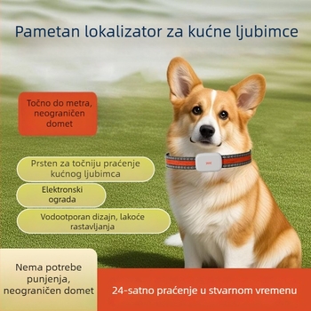 GPS ogrlica za kućne ljubimce s Beidou pozicioniranjem, protiv gubitka, vodootporna, protiv manipulacije, kompatibilno s iOS-om