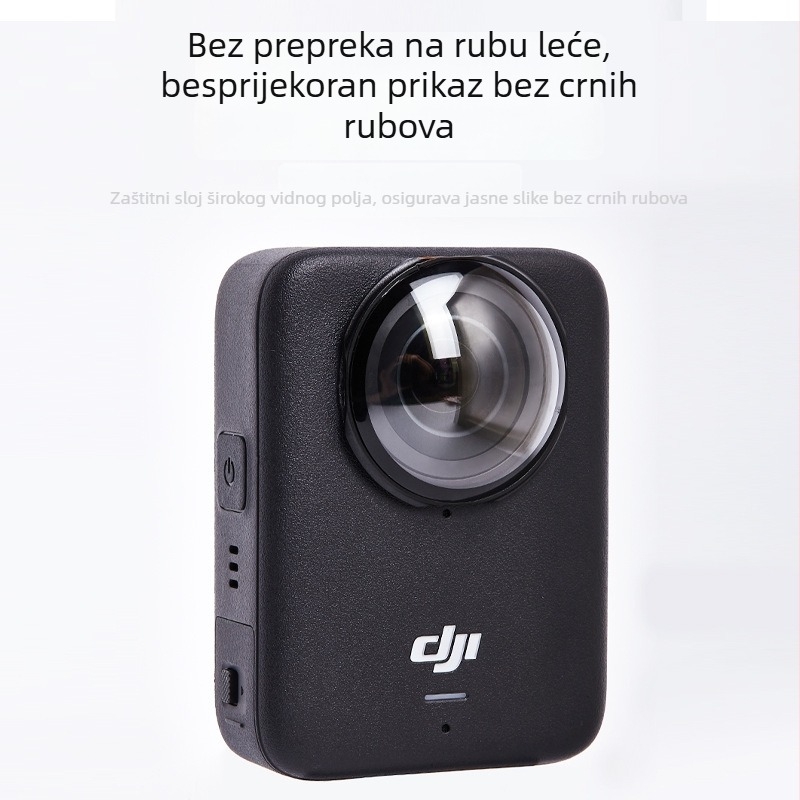 Zaštitnik leće DJI Osmo360 – protiv zamagljivanja i ogrebotina, optičko staklo za panoramsku kameru; kompatibilno s Osmo360; Materijal: staklo i plastika; Model: A-dj360-bhj-pc/gl; mogućnost prilagođavanja logotipa