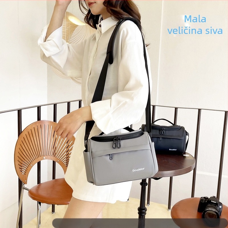 Torba za kameru SLR/Mirrorless - Vodootporna najlonska torba za rame, Unisex, Prijenosni putni torbica
