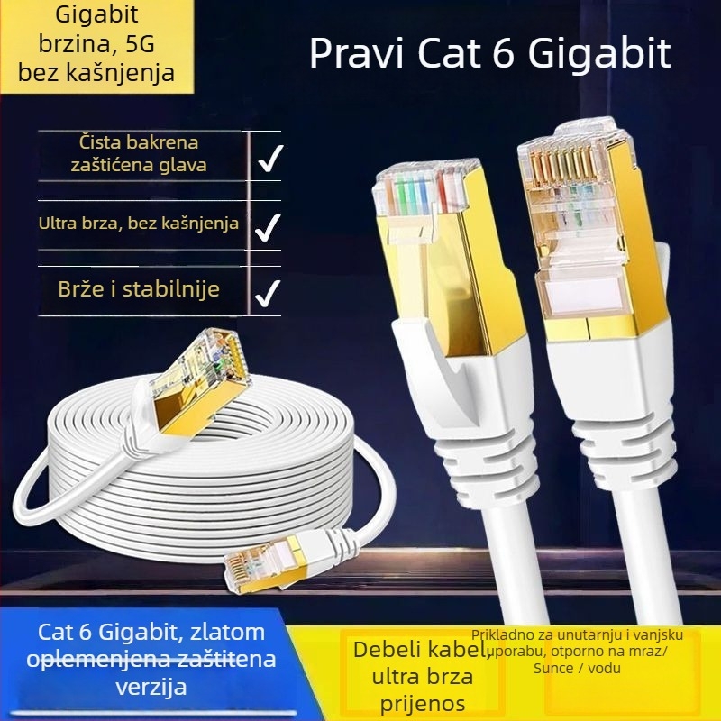 USB Category 6a koaksijalni mrežni kabel za ADSL