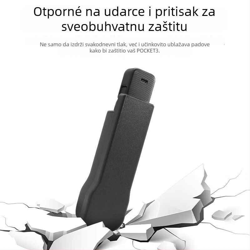 Biaz Js23 Zaštitna kutija za DJI Pocket 3 s pokrovom zaslona kamere i nosačem, otporna na padove i ogrebotine