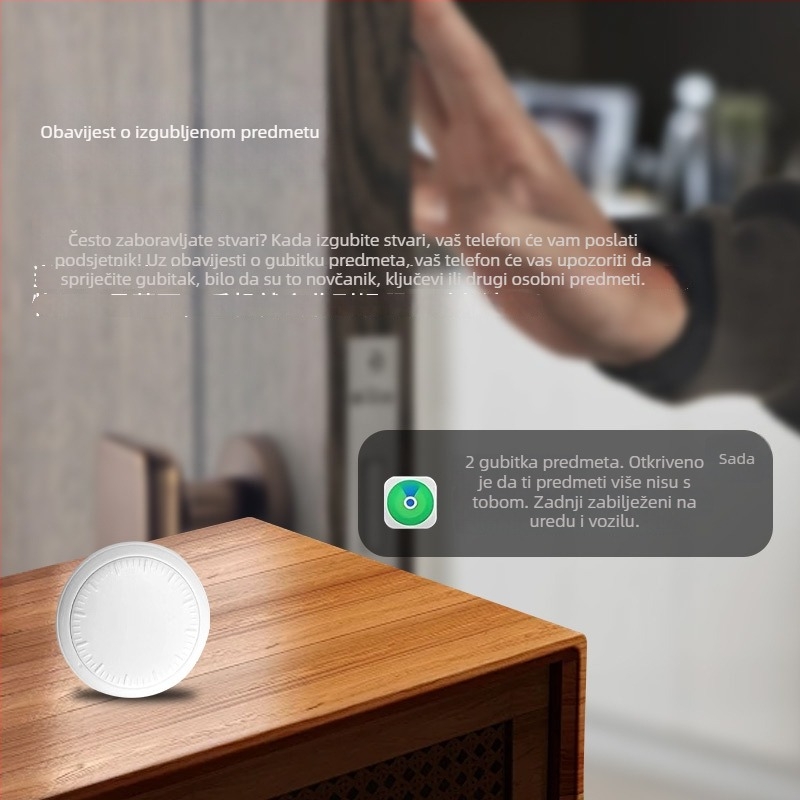 GPS lokator za starije osobe, djecu i kućne ljubimce - mini tragatelj, model DWQ-01, domet 30 m, težina 11 g, PC kućište, MFI certificirano