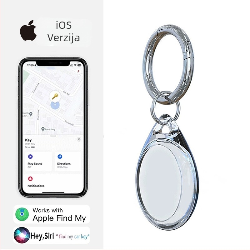 GPS lokator za starije osobe, djecu i kućne ljubimce - mini tragatelj, model DWQ-01, domet 30 m, težina 11 g, PC kućište, MFI certificirano