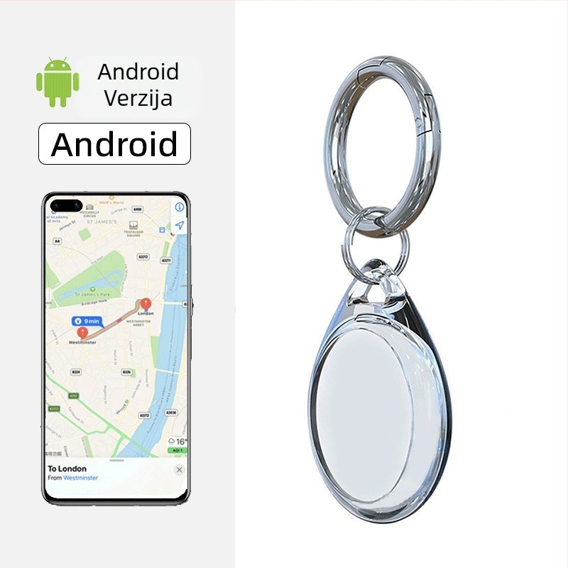 GPS lokator za starije osobe, djecu i kućne ljubimce - mini tragatelj, model DWQ-01, domet 30 m, težina 11 g, PC kućište, MFI certificirano