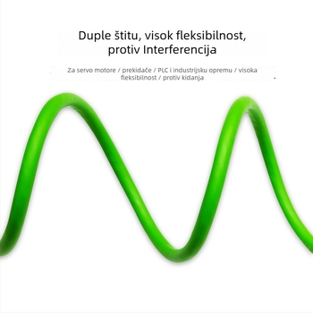 Zaštitni Cat6 Ethernet kabel, RJ-45, 10 Gbps, uvijeni bakrenih parova, PVC omotač