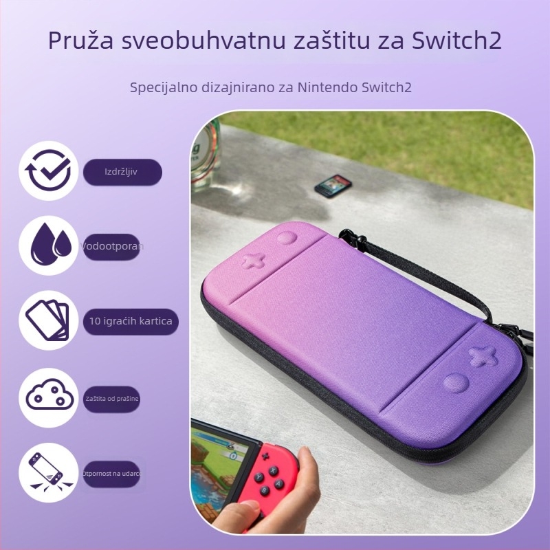 Switch 2 tvrdi kućište, najlon, težina 375 g