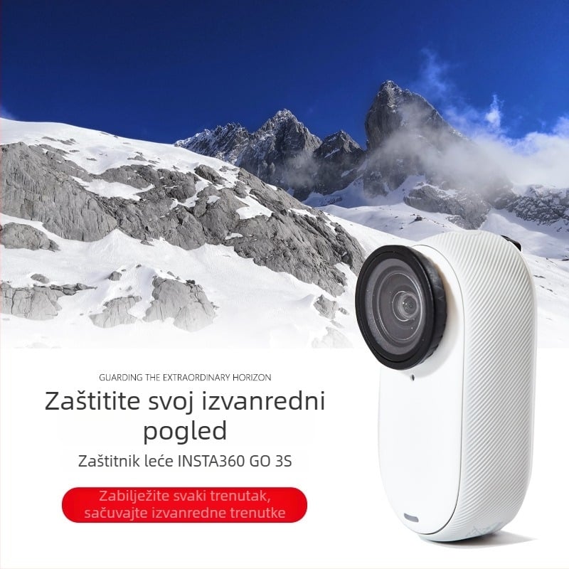Zaštitno staklo objektiva za Insta360 GO 3S – anti-fog i anti-scratch optičko staklo; Marka Love xiaou; Modeli A-I3G3S-BHJ-GL / A-I3G3S-BHJ-PC; Kompatibilno s Insta360 GO; Materijal: staklo, plastika; Logo po narudžbi.
