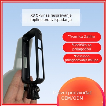 TOPLING plastični zaštitni okvir za Insta360 One X2/X3 – kavez za panoramsku akcijsku kameru, kompatibilan s One X2/X3, mogućnost tiskanja logotipa.