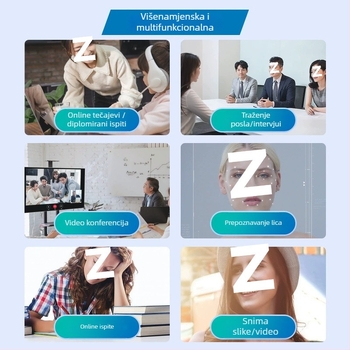 2K USB 2.0 PTZ kamera za stolna računala, bez upravljača, videokonferencije i online nastava