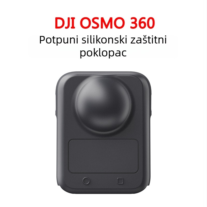 DJI Osmo 360 silikonska zaštitna navlaka za objektiv – panoramska kamera, potpuno pokriće, prilagođeni logotip, 48 g, uključuje OPP vrećicu
