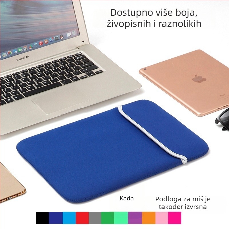 Zaštitna futrola za tablet i prijenosno računalo | neoprenski materijal; vodootporna i otporna na habanje; otvor s poklopcem; lansiranje ljeto 2025; pogodno za poslovna putovanja