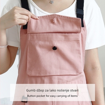 Bez rukava pregača za zaštitu od mrlja, poliester-pamučna tkanina, korejski stil, za catering