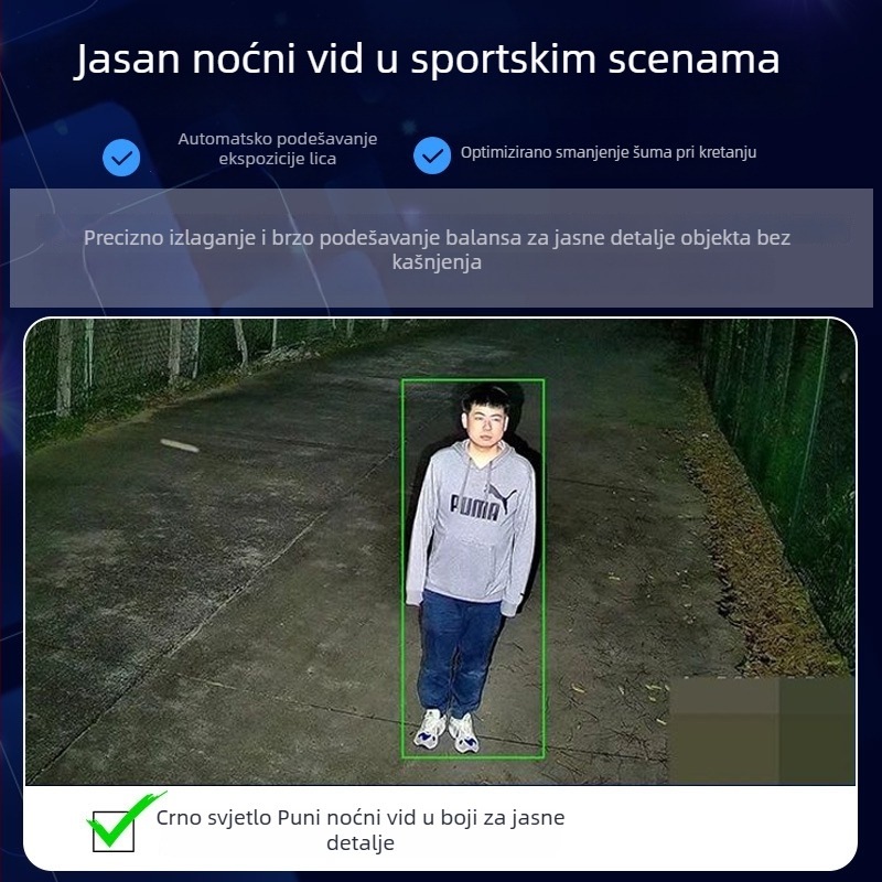 Seetong vanjska sigurnosna kamera s bojanim noćnim vidom, 1080P HD