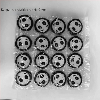 Kapa za objektiv s dizajnom panda – Cartoon Panda Lens Cover, kompatibilno s Canon EOS R5/R6/R7/R10 i 200D, bajonet veličine 43/46/49/52/55/62/67/72/77