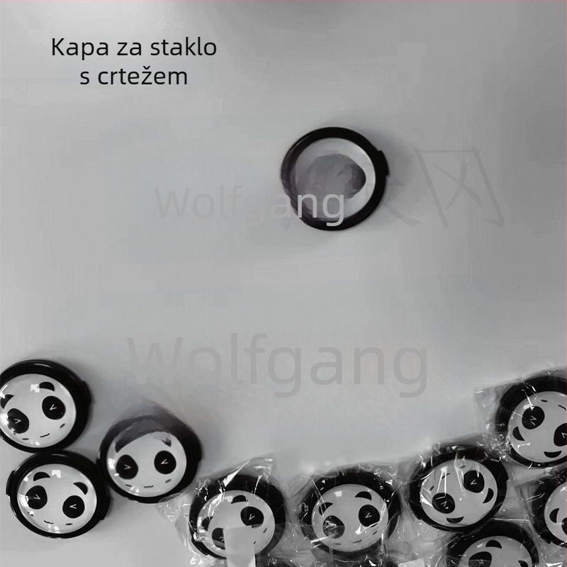 Kapa za objektiv s dizajnom panda – Cartoon Panda Lens Cover, kompatibilno s Canon EOS R5/R6/R7/R10 i 200D, bajonet veličine 43/46/49/52/55/62/67/72/77