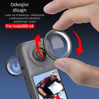 Insta360 X4 okretni zaštitnik leće (PC) IN95, anti-fog, anti-scratch, anti-cut