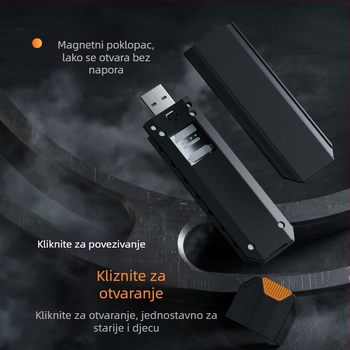 Xinxun 4G USB prenosni Wi‑Fi 6 hotspot za kuću i automobil, bežični širokopojasni internet s izravnim spojem na računalo