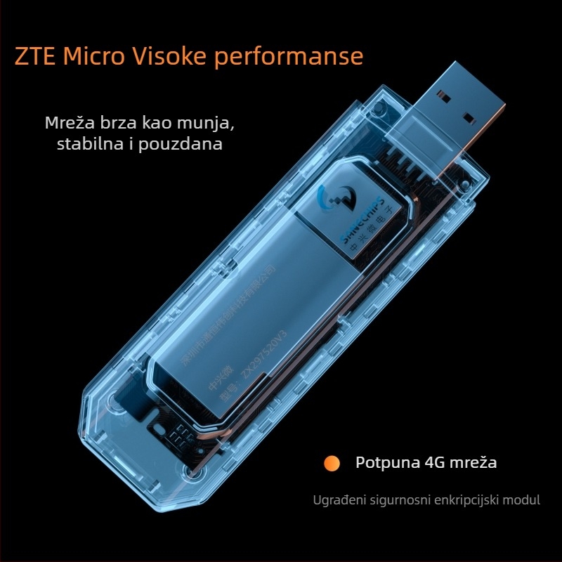 Xinxun 4G USB prenosni Wi‑Fi 6 hotspot za kuću i automobil, bežični širokopojasni internet s izravnim spojem na računalo