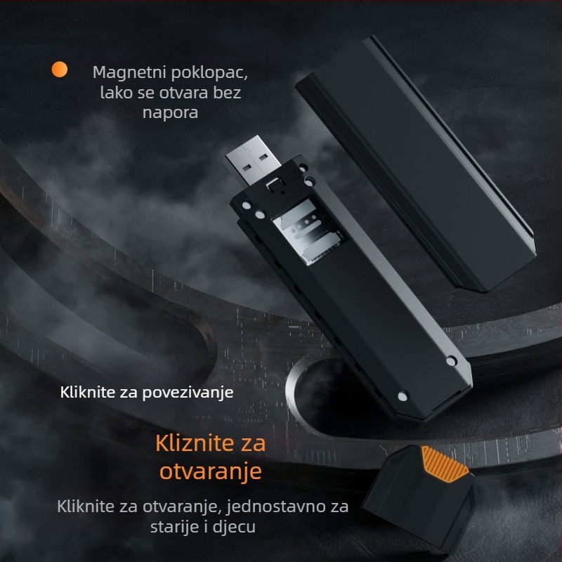 Xinxun 4G USB prenosni Wi‑Fi 6 hotspot za kuću i automobil, bežični širokopojasni internet s izravnim spojem na računalo