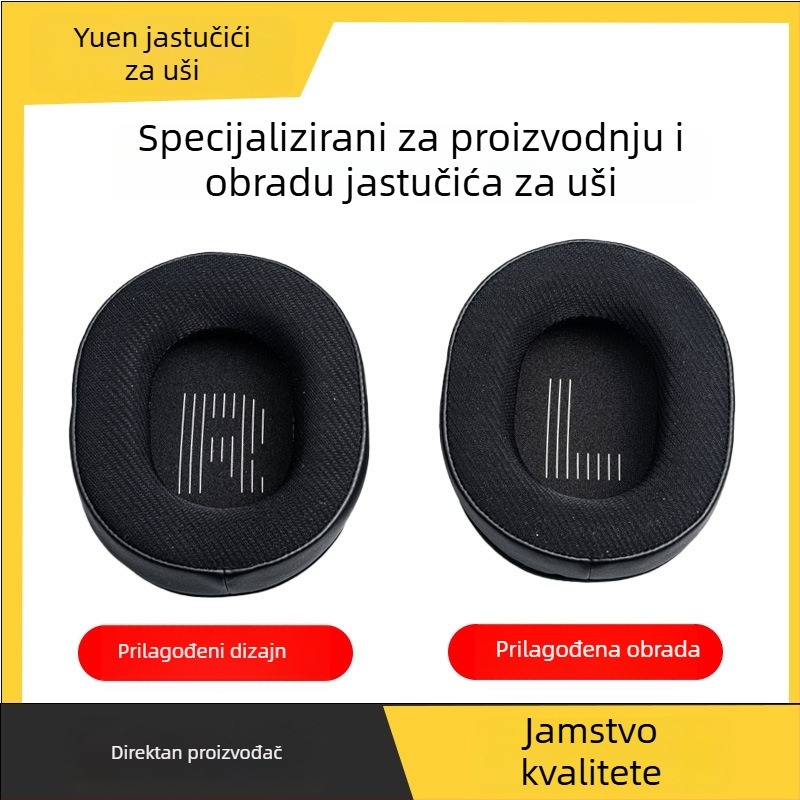 Prilagodljive navlake za uši za slušalice s prozračnom mrežastim memorijskim penom, mogućnost ispisa, udoban nošenje, izolacija buke