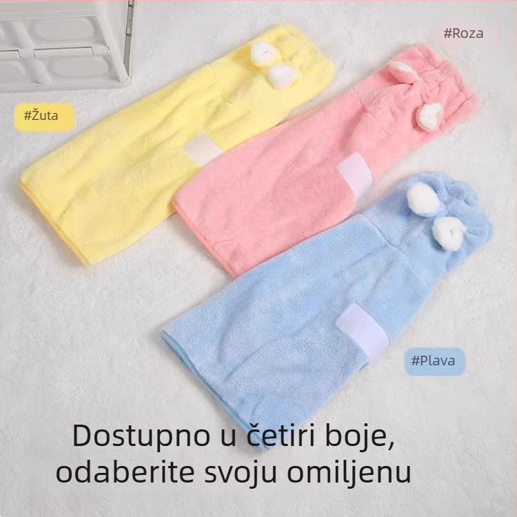 Nosivi ogrtač za kupanje kućnih ljubimaca – koral fleece, visoka apsorpcija, brzo sušenje, za pse