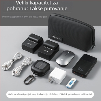 Digitalna torbica za kabele i baterije, ručna torba za putovanje, višenamjenski organizator elektronike
